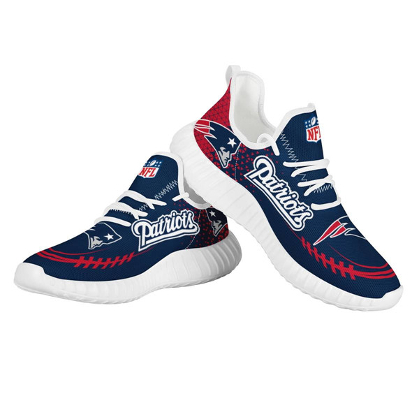 Men's New England Patriots Mesh Knit Sneakers/Shoes 011